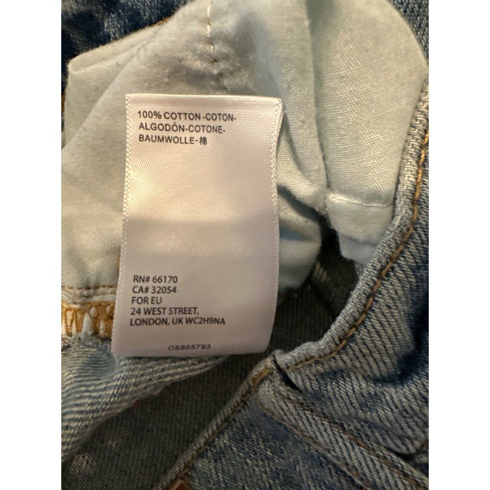 BDG Urban Outfitters Slim Straight Classic Distressed Hidden Button Fly Jeans 26 - Picture 12 of 13